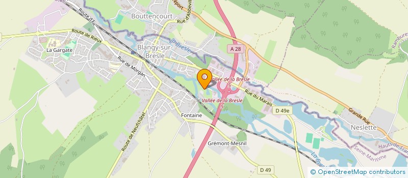 localisation de l'entreprise SAMOG à BLANGY-SUR-BRESLE