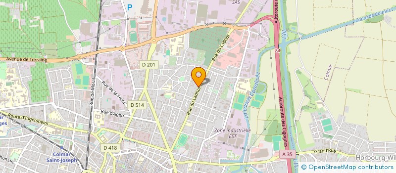 localisation de l'entreprise SAMOILA  COLMAR