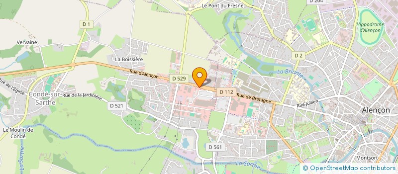 localisation de l'entreprise SAMOREL à CONDE-SUR-SARTHE