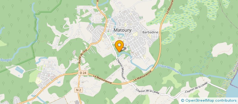 localisation de l'entreprise SAMOURAI CLUB AIKIDO DE MATOURY  MATOURY