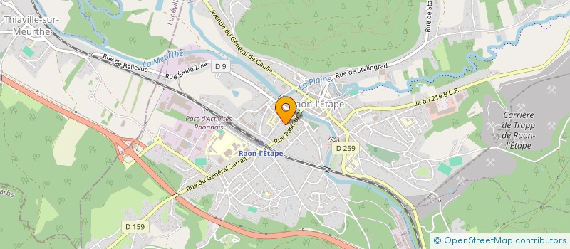 localisation de l'entreprise SAMOURAI SELF DEFENSE  RAON-L'ETAPE