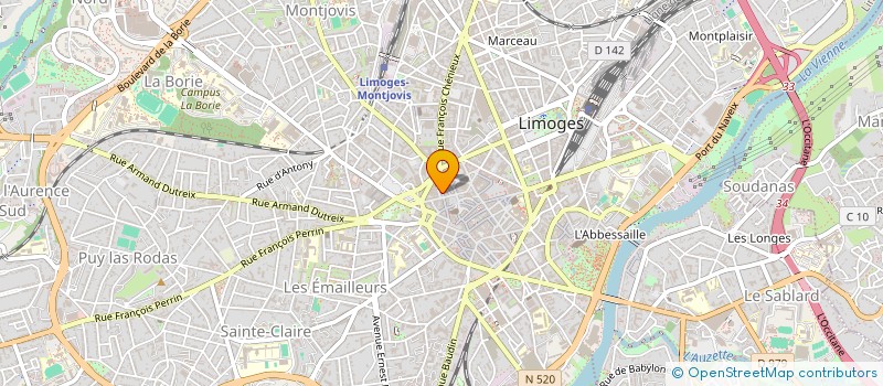 localisation de l'entreprise SAMOVAR à LIMOGES