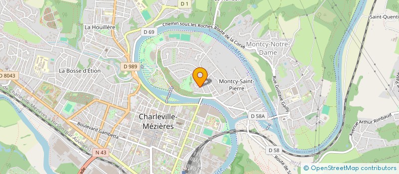 localisation de l'entreprise SAMOZA  CHARLEVILLE-MEZIERES
