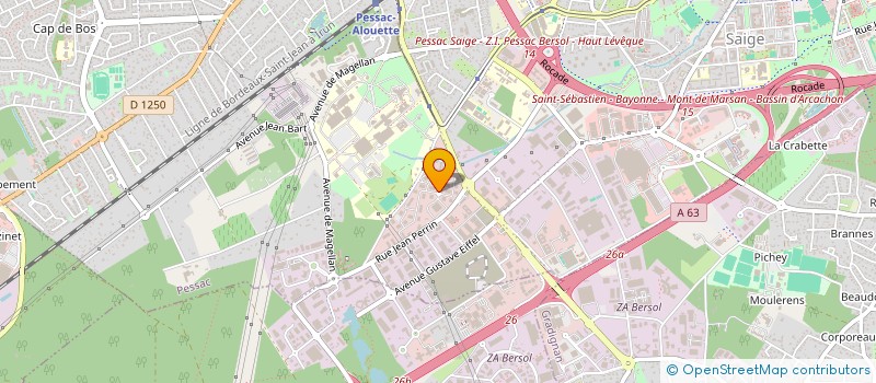localisation de l'entreprise SAMPA à PESSAC