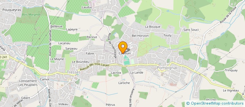 localisation de l'entreprise SAMPA CARLINE  POMPIGNAC