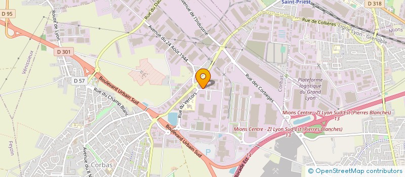 localisation de l'entreprise SAMPA FRANCE à CORBAS