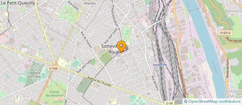 localisation de l'entreprise SAMPIC'GAZ à SOTTEVILLE-LES-ROUEN