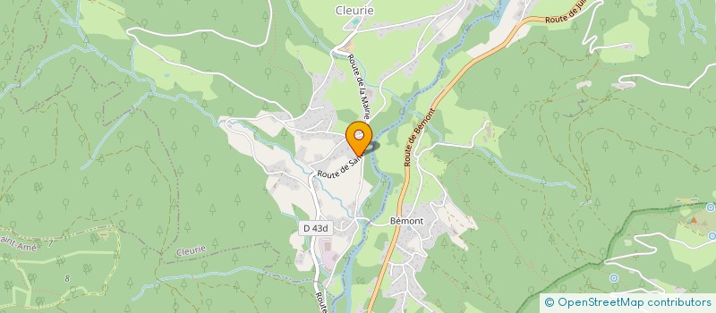 localisation de l'entreprise SAMPIETRO NICOLAS  CLEURIE