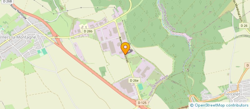 localisation de l'entreprise SAMPLA MANUTENTION  VILLERS-LA-MONTAGNE
