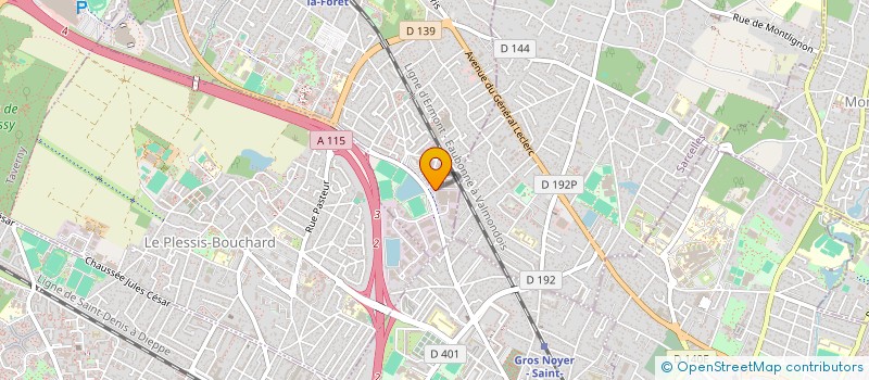 localisation de l'entreprise SAMPLUS à SAINT-LEU-LA-FORET