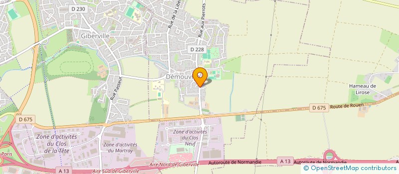 localisation de l'entreprise SAMRI PEINTURE  DEMOUVILLE