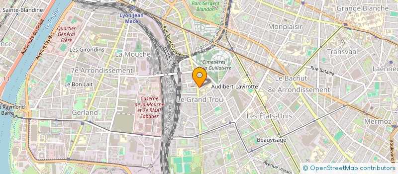 localisation de l'entreprise SAMROLL-SPORT  LYON