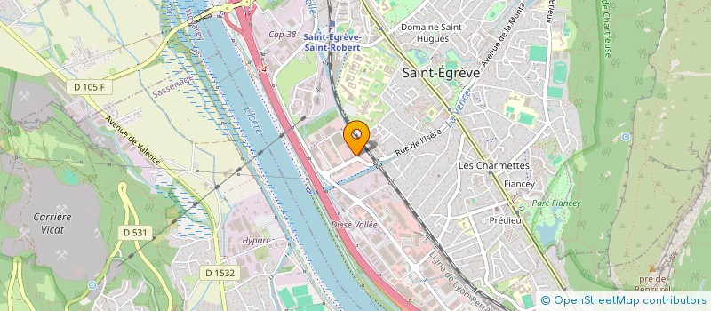 localisation de l'entreprise SAMS à SAINT-EGREVE