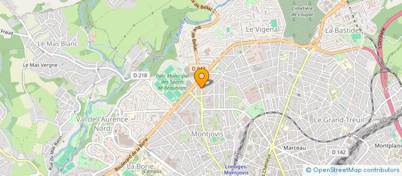 localisation de l'entreprise SAMSAL à LIMOGES