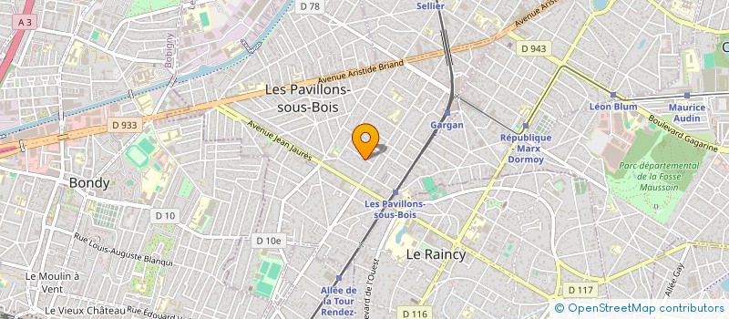localisation de l'entreprise SAMSARA POUR NOURRIR LE CORPS ET L ESPRIT à LES PAVILLONS-SOUS-BOIS