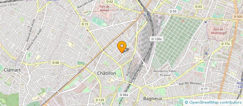 localisation de l'entreprise SAMSAT à CHATILLON