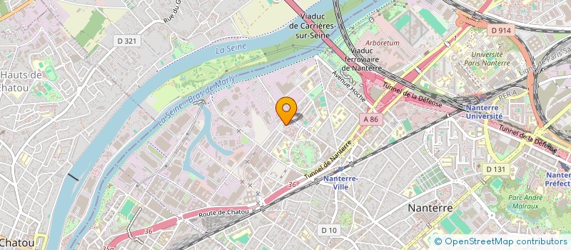 localisation de l'entreprise SAMSECUR à NANTERRE