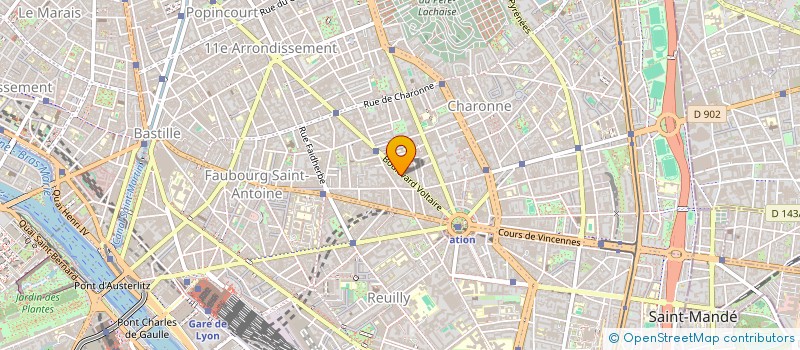 localisation de l'entreprise SAMSHA.B  PARIS