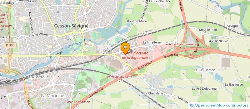 localisation de l'entreprise SAMSIC EMPLOI GRAND EST STRASBOURG  CESSON-SEVIGNE