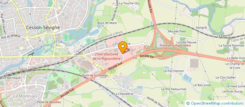 localisation de l'entreprise SAMSIC INTERIM ISERE  CESSON-SEVIGNE