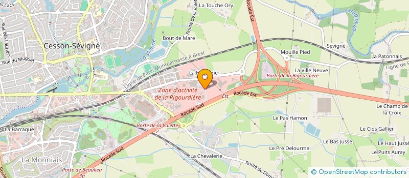 localisation de l'entreprise SAMSIC INTERIM LORIENT à CESSON-SEVIGNE