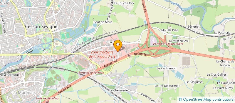 localisation de l'entreprise SAMSIC INTERIM VANNES à CESSON-SEVIGNE