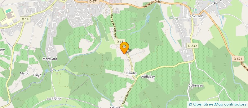 localisation de l'entreprise SAMSON TRAVAUX RENOVATION  CREON