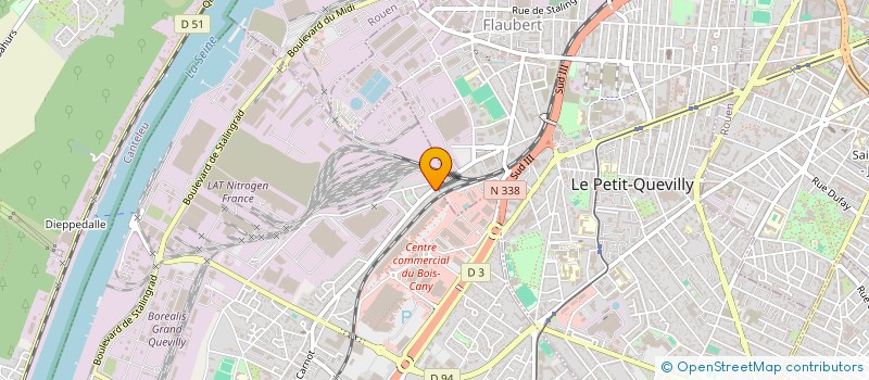 localisation de l'entreprise SAMT  LE GRAND-QUEVILLY