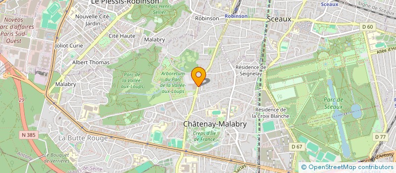 localisation de l'entreprise SAMTECNIC à CHATENAY-MALABRY