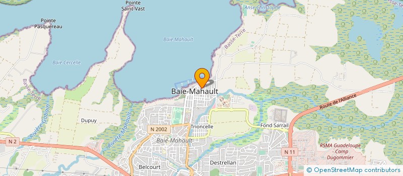 localisation de l'entreprise SAMTP à BAIE-MAHAULT
