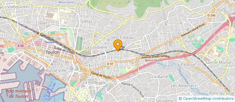 localisation de l'entreprise SAMU SOCIAL AIRE TOULONNAISE à TOULON