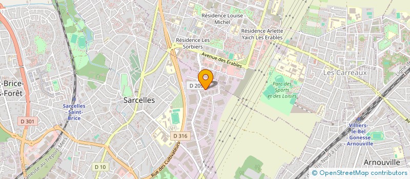 localisation de l'entreprise SAMUEL à SARCELLES