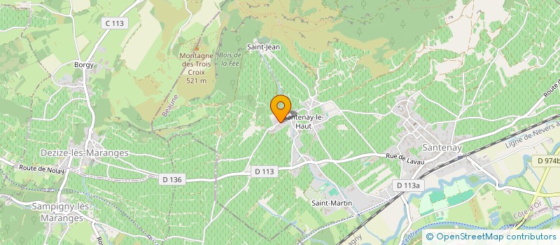 localisation de l'entreprise SAMUEL BACHEY-LEGROS  SANTENAY