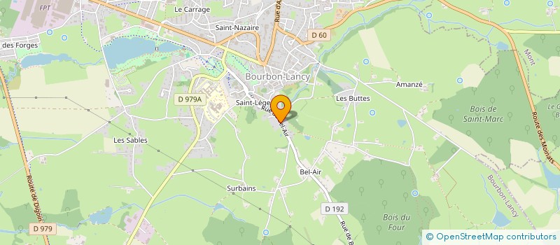 localisation de l'entreprise SAMUEL BAUDIN  BOURBON-LANCY