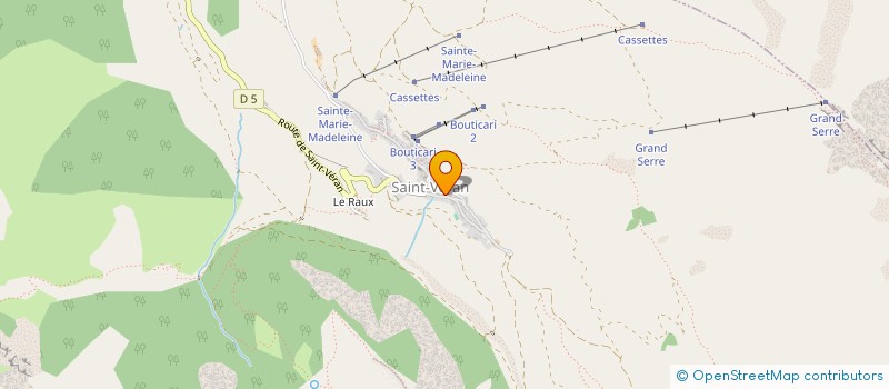 localisation de l'entreprise SAMUEL BRUNET - LA FONTAINE DU CEMBRO  SAINT-VERAN