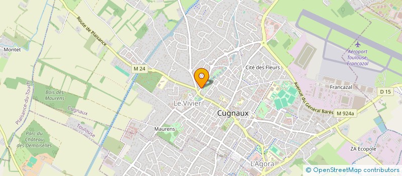 localisation de l'entreprise SAMUEL COACHING  CUGNAUX