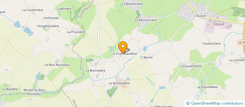 localisation de l'entreprise SAMUEL HERAULT - PEINTURE DECORATION  SEVREMONT