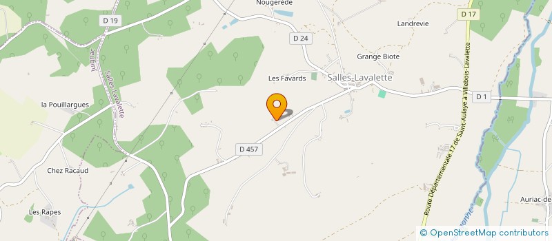 localisation de l'entreprise SAMUEL & MYOSOTIS à SALLES-LAVALETTE