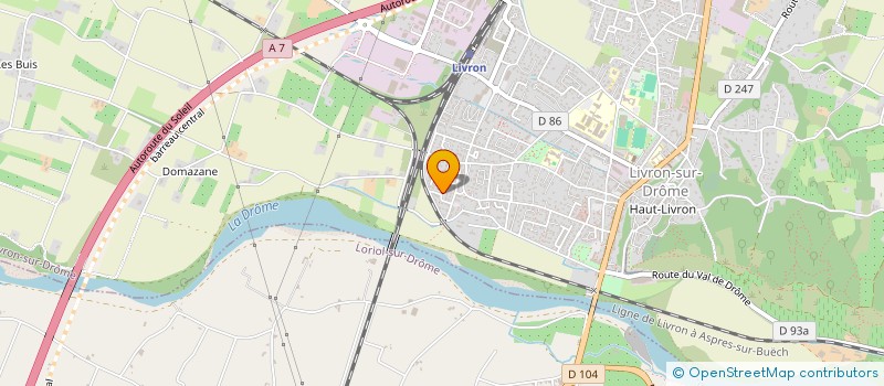 localisation de l'entreprise SAMUSE à LIVRON-SUR-DROME