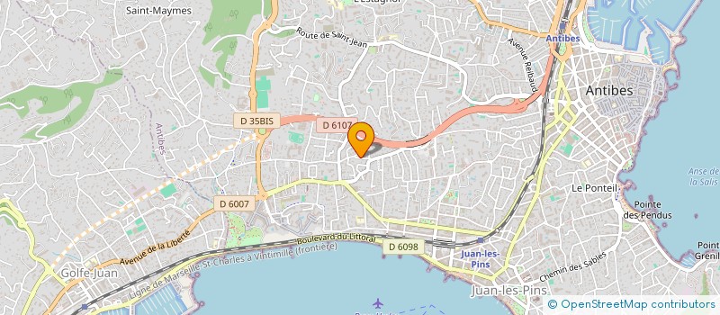 localisation de l'entreprise SAMWEALTH  ANTIBES