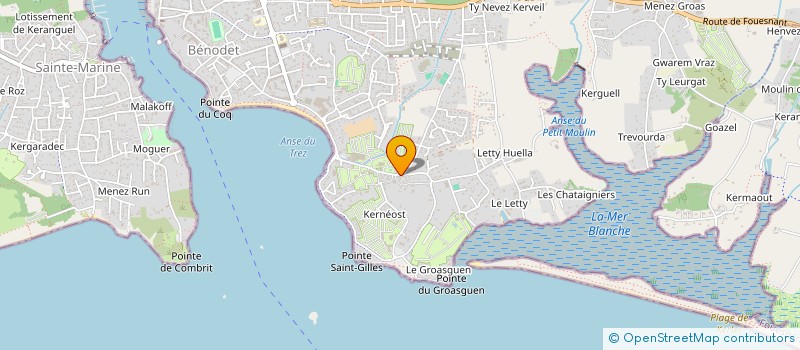 localisation de l'entreprise SAMY  BENODET