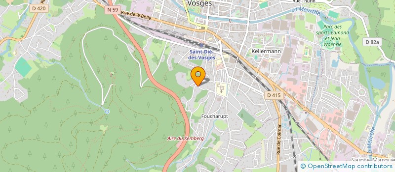 localisation de l'entreprise SAMY à SAINT-DIE-DES-VOSGES