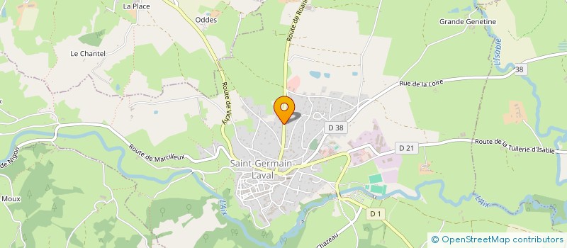 localisation de l'entreprise SAMY PAUL COOPERATION  SAINT-GERMAIN-LAVAL