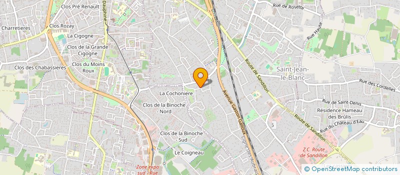 localisation de l'entreprise SAMY TRANSPORTS LOGISTICS  SAINT-JEAN-LE-BLANC