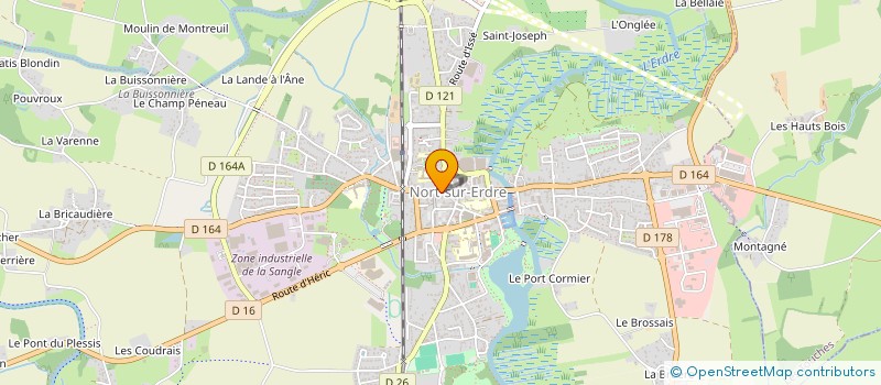 localisation de l'entreprise SAMYA 5  NORT-SUR-ERDRE