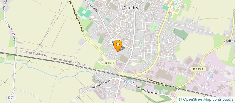 localisation de l'entreprise SAMYB à CAUDRY