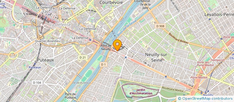localisation de l'entreprise SAMZA à NEUILLY-SUR-SEINE