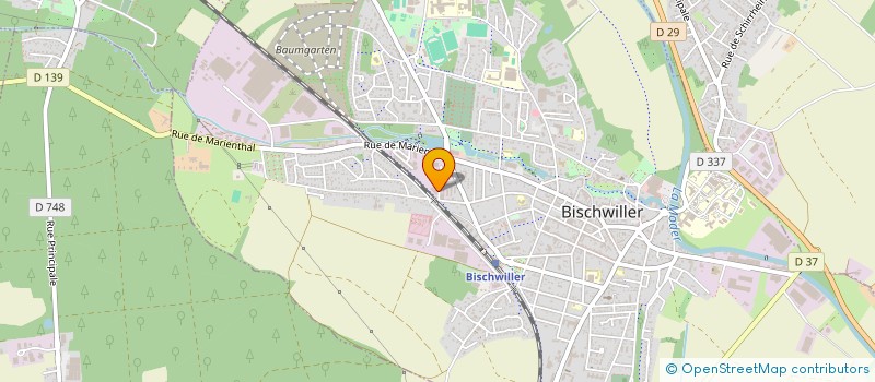 localisation de l'entreprise SAN  BISCHWILLER