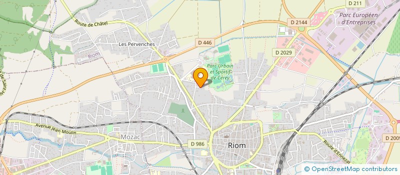 localisation de l'entreprise SAN ANGELO  RIOM