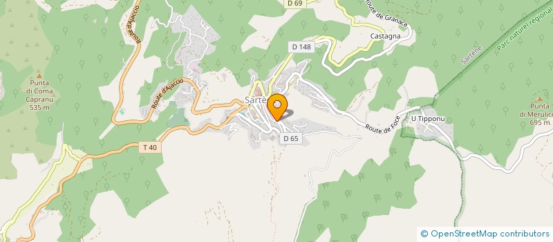 localisation de l'entreprise SAN BASTIANU à SARTENE